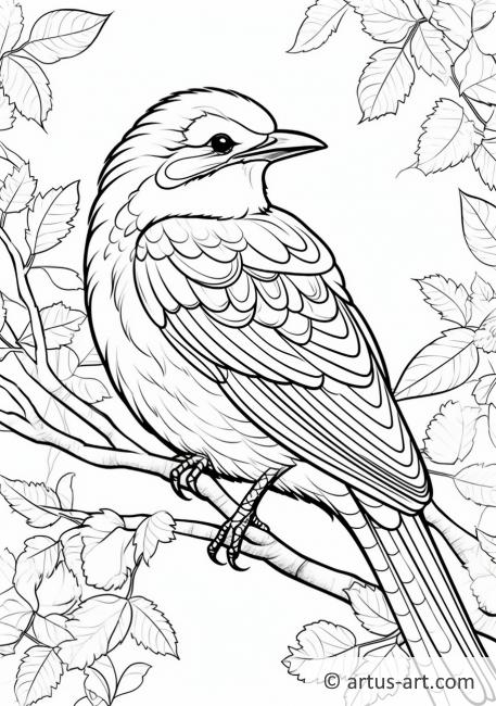 Mockingbird Coloring Page For Kids